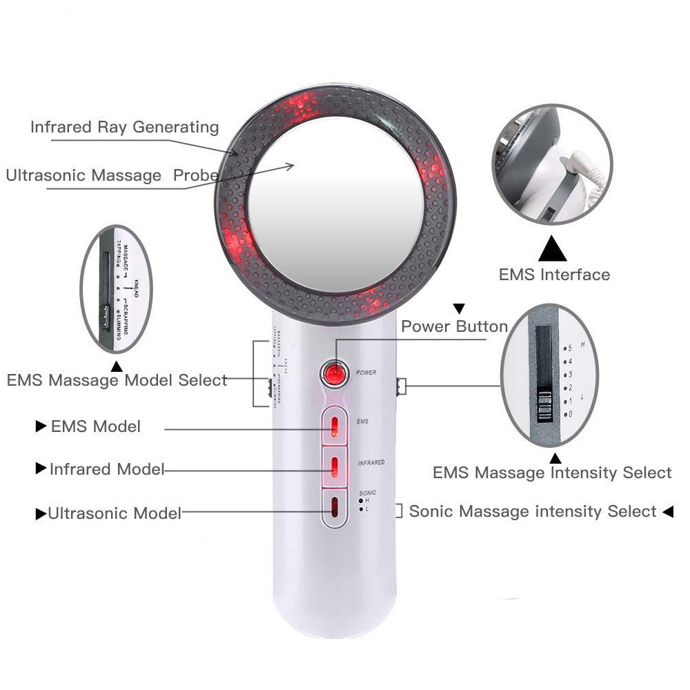 EMS Ultrasonic Infrared Cellulite cavitation machine celulite remover Body Slimming Machine