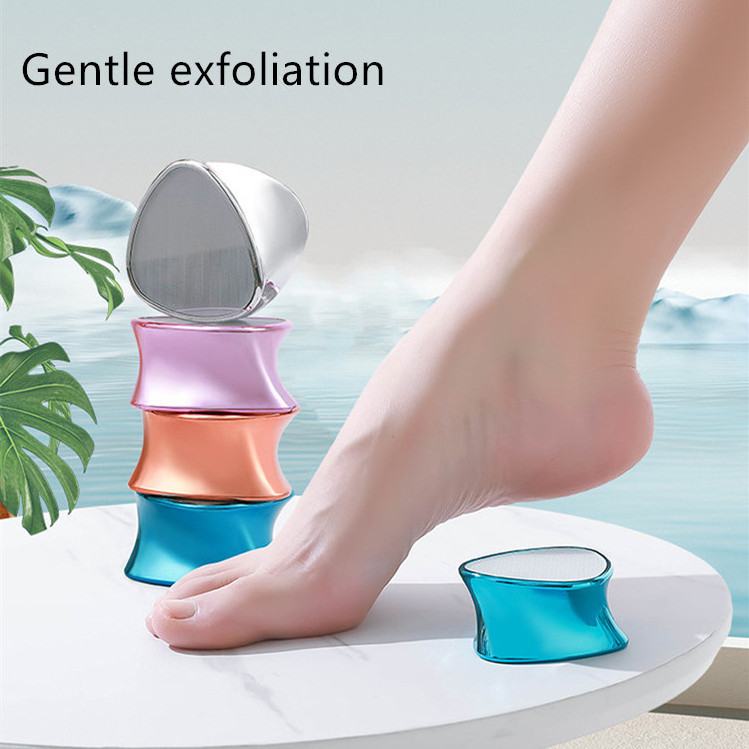 2 in 1 Painless Crystal Hair Eraser Double Sided Nano Glass Foot File Callus Remover Dead Skin