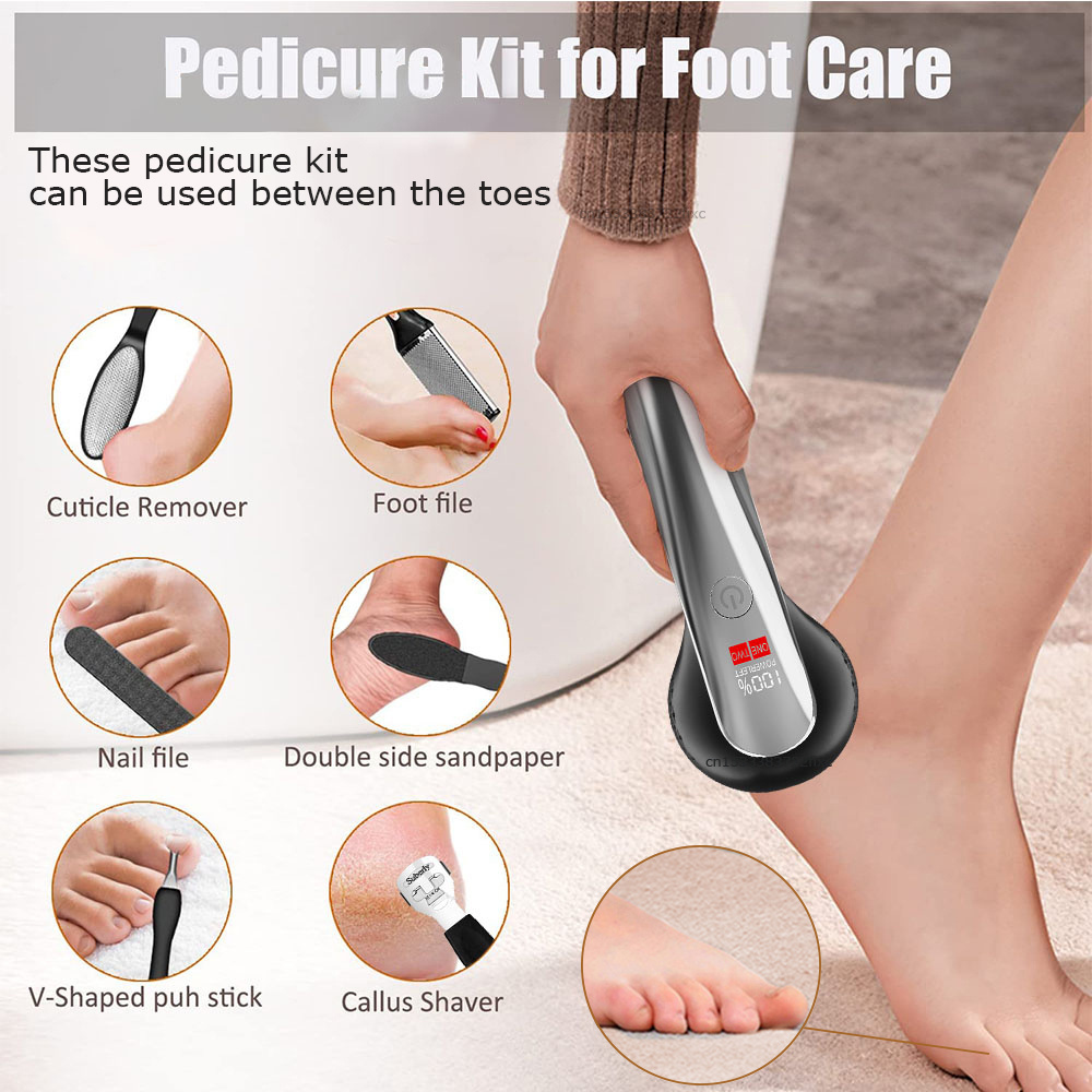 Electric Foot Callus Remover Dust Suction Portable Electronic Foot Hard Skin Foot Grinder