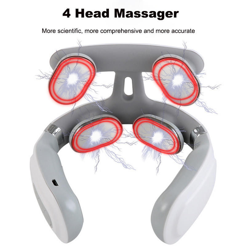 Neck Massager For neck Remote Control Hot Compress Electric Pulse Smart Neck Massager