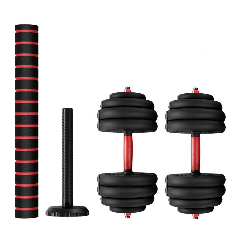 New electrophoresis 40.5kg 90lb black adjustable weights dumbbell set 40kg dumbbells rack