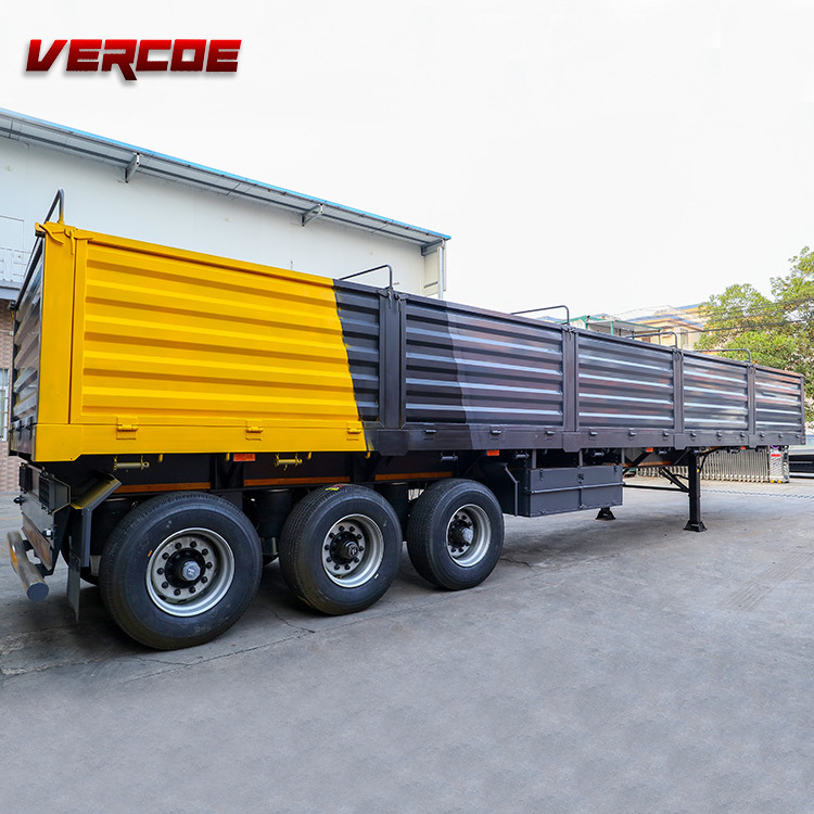 Side Wall Trailer Factory Direct 3 Axle Side Wall Enclosed Cargo Car Box Semi Trailer