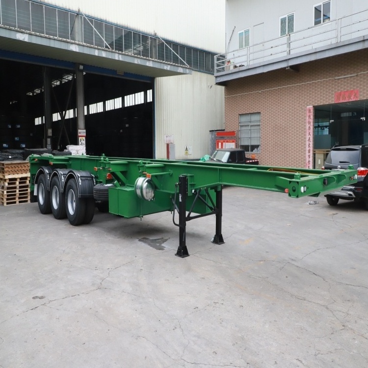 20ft 40ft Skeleton Trailer Container Skeleton Truck From China Manufacture