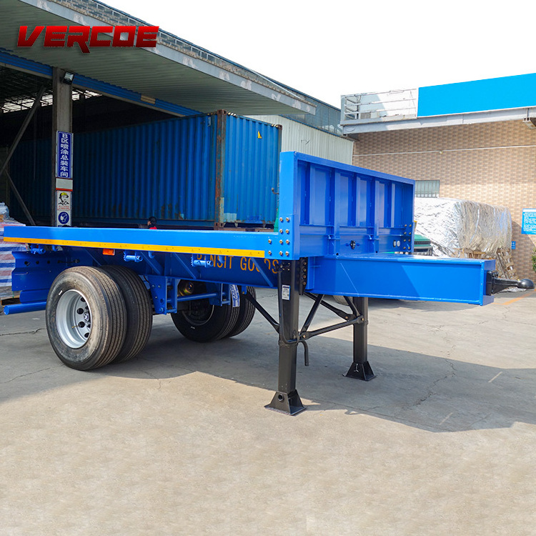 Vercoe Single Axle Small Flatbed Drawbar Semi Trailer For Sale