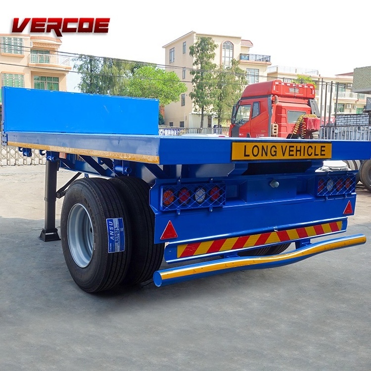 Vercoe Single Axle Small Flatbed Drawbar Semi Trailer For Sale