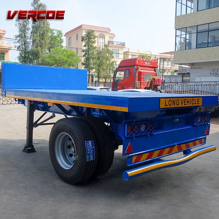 Vercoe Single Axle Small Flatbed Drawbar Semi Trailer For Sale