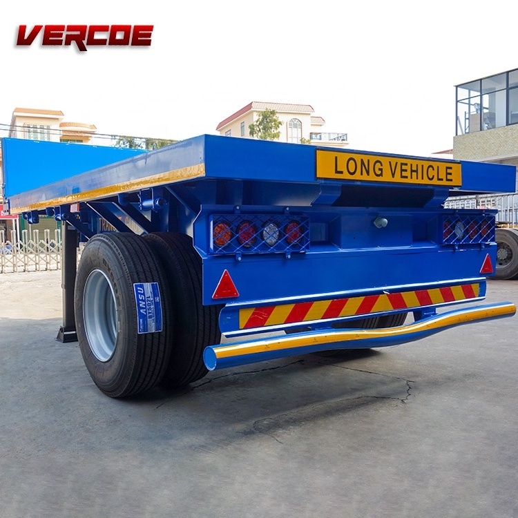 Vercoe Single Axle Small Flatbed Drawbar Semi Trailer For Sale