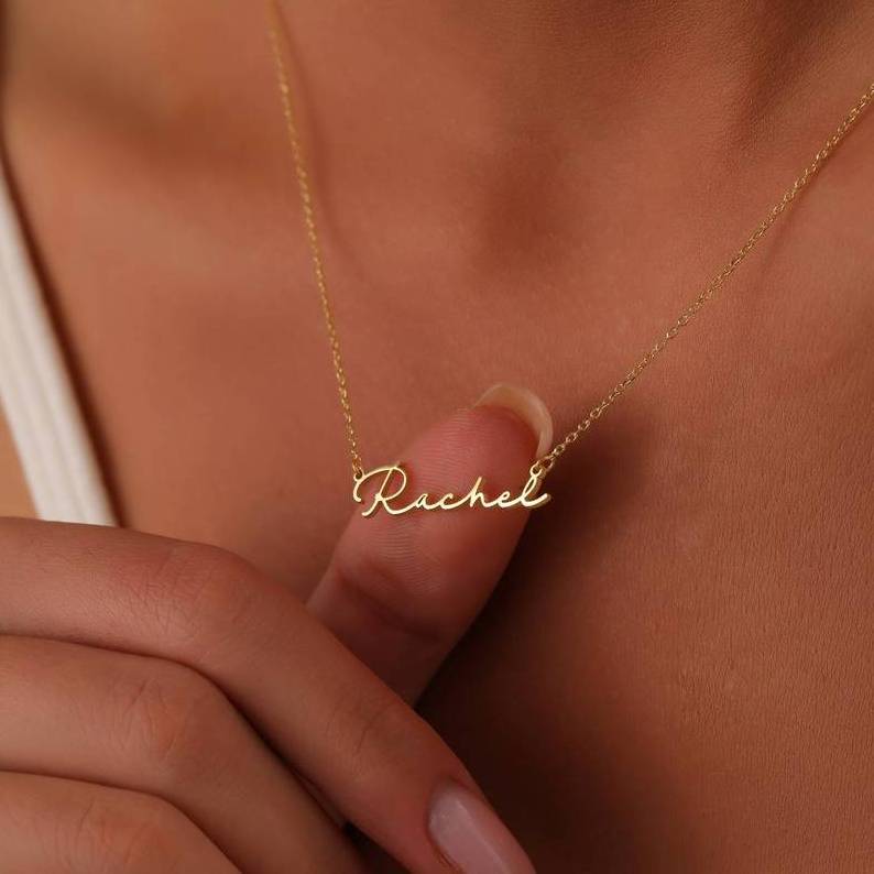 Fashion A-Z 26 Letters 18K Gold Plated Diy Charm Silver Stainless Steel Alphabet Name Necklace Pendant Custom Jewelry For Women