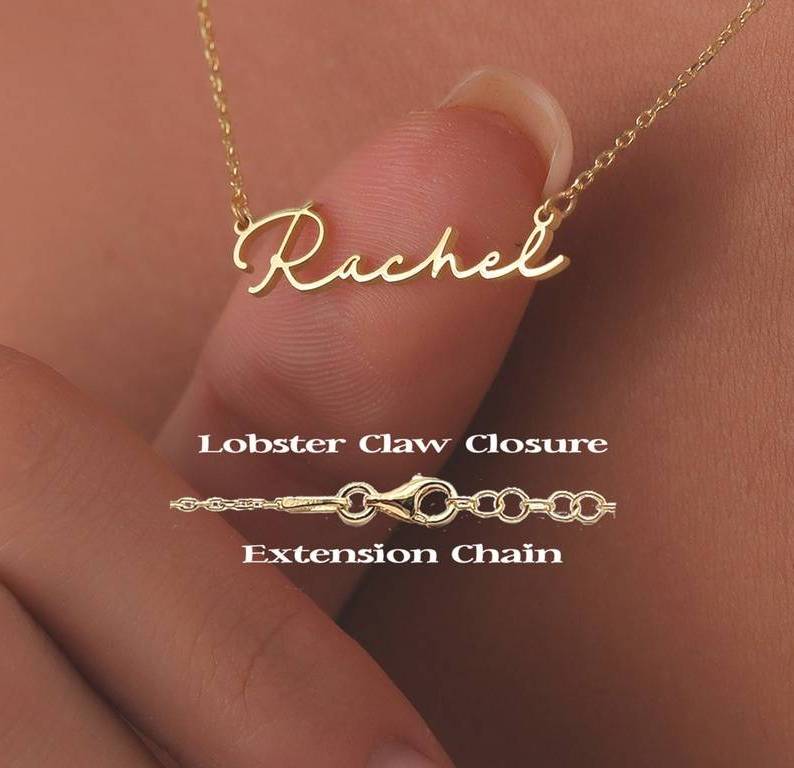 Fashion A-Z 26 Letters 18K Gold Plated Diy Charm Silver Stainless Steel Alphabet Name Necklace Pendant Custom Jewelry For Women