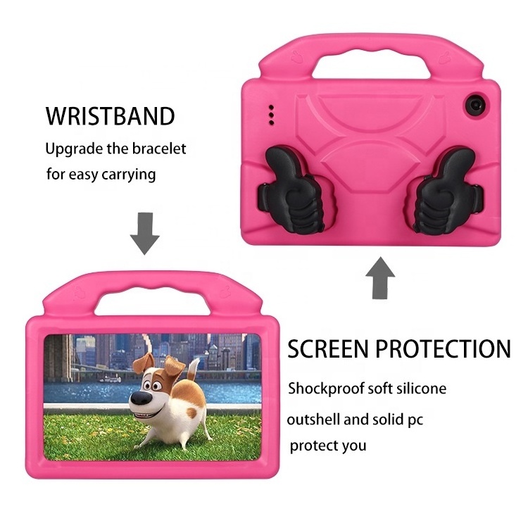 Kids Tablet Protector Shell Shockproof Hand-held EVA Stand Cover Tablet Case For Amazon Kindle Fire HD 7 2015 2017 2019