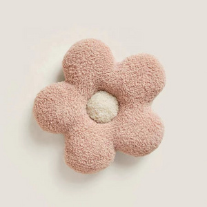 2024 Ins Hot Sell The Best Teddy Boucle Fabric Plush Newborn Nursery Dector Teddy Daisy Cushion