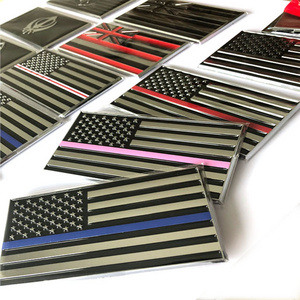 3d custom stickers logo  car emblem  USA American England Italy France National Flag car stickers