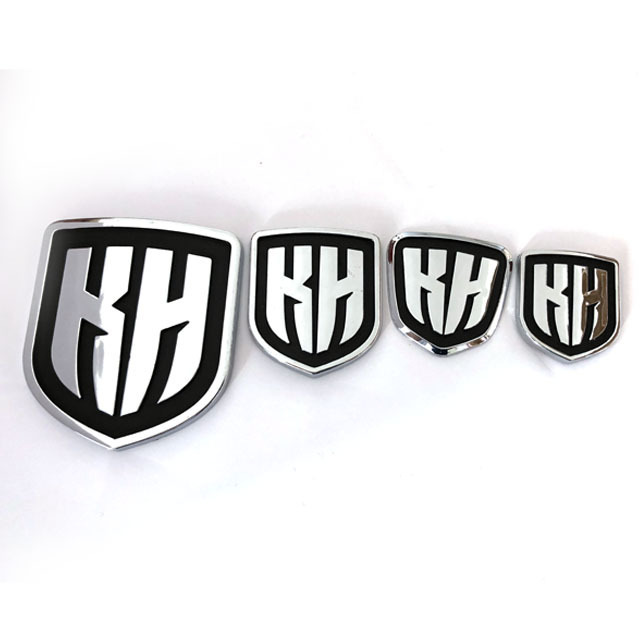 custom ABS plastic chrome plated emblems Silver Chrome car emblems