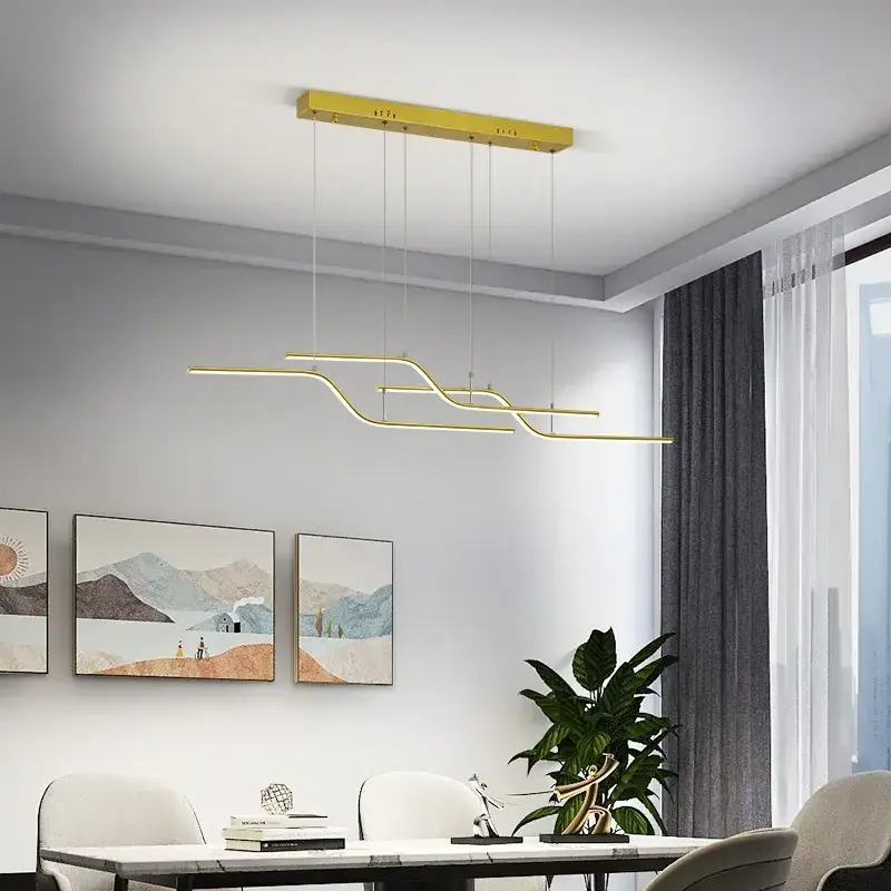 New Modern led Pendant Lights For Dining Room Living Room Kitchen Hanging Pendant Lamp Black/Gold pendant light Fixtures