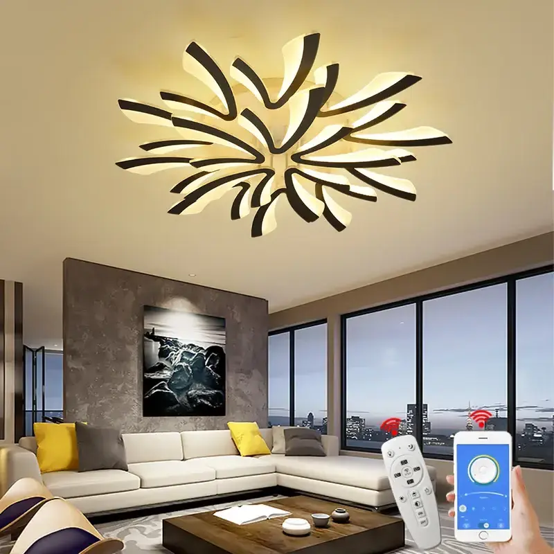 Modern led Chandelier For Living room decoration Bedroom Study Room AC90-265V home decor ceiling chandelier lighting fixtures