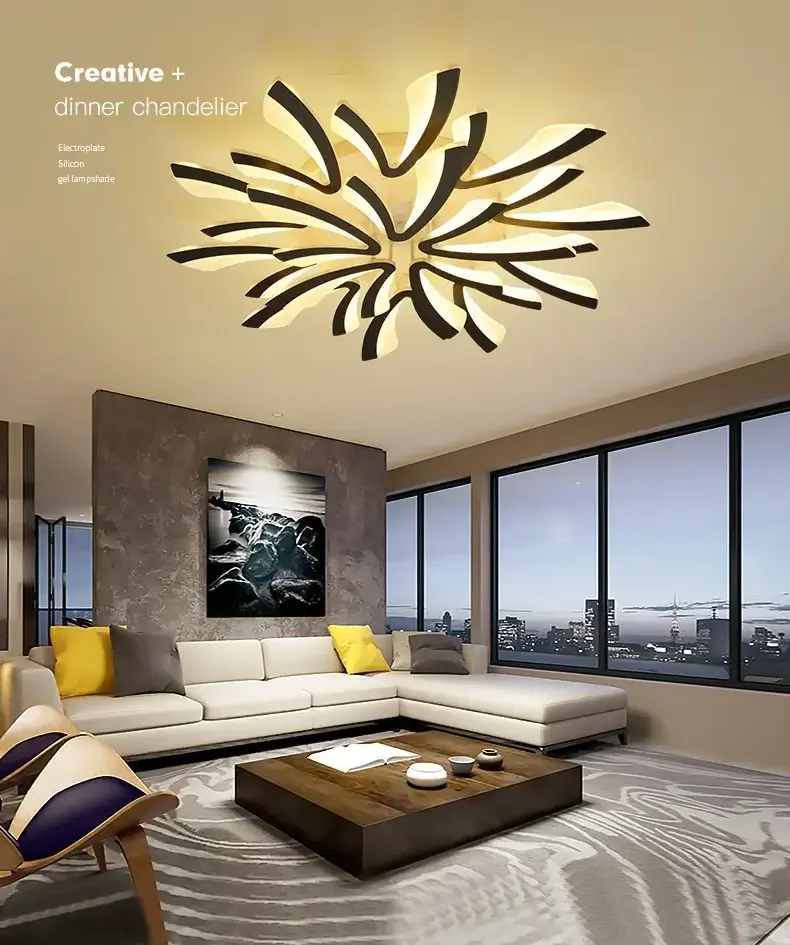 Modern led Chandelier For Living room decoration Bedroom Study Room AC90-265V home decor ceiling chandelier lighting fixtures