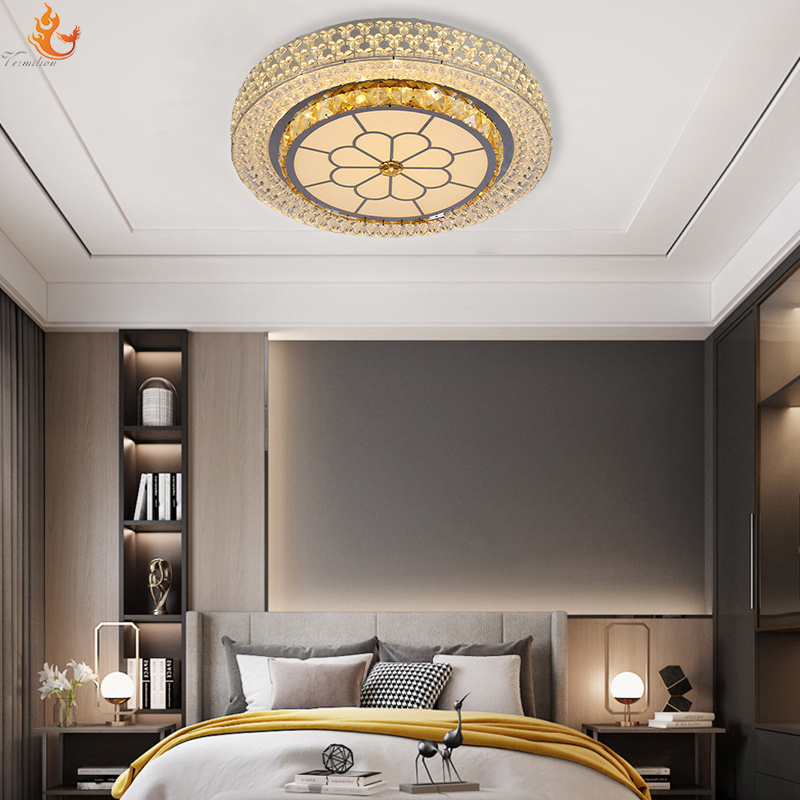 Three Color Changeable Warm Modern Ceiling Light Living Room LED Light Bedroom With Remote Control