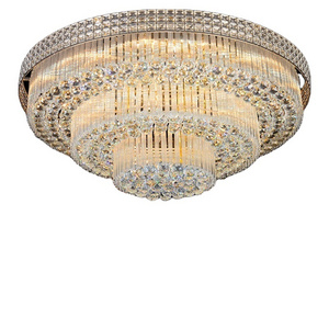 Modern decorative fixtures large round flush indoor ceiling lamp crystal led ceiling light for living room decorative lighting fixture Bedroom ceiling light