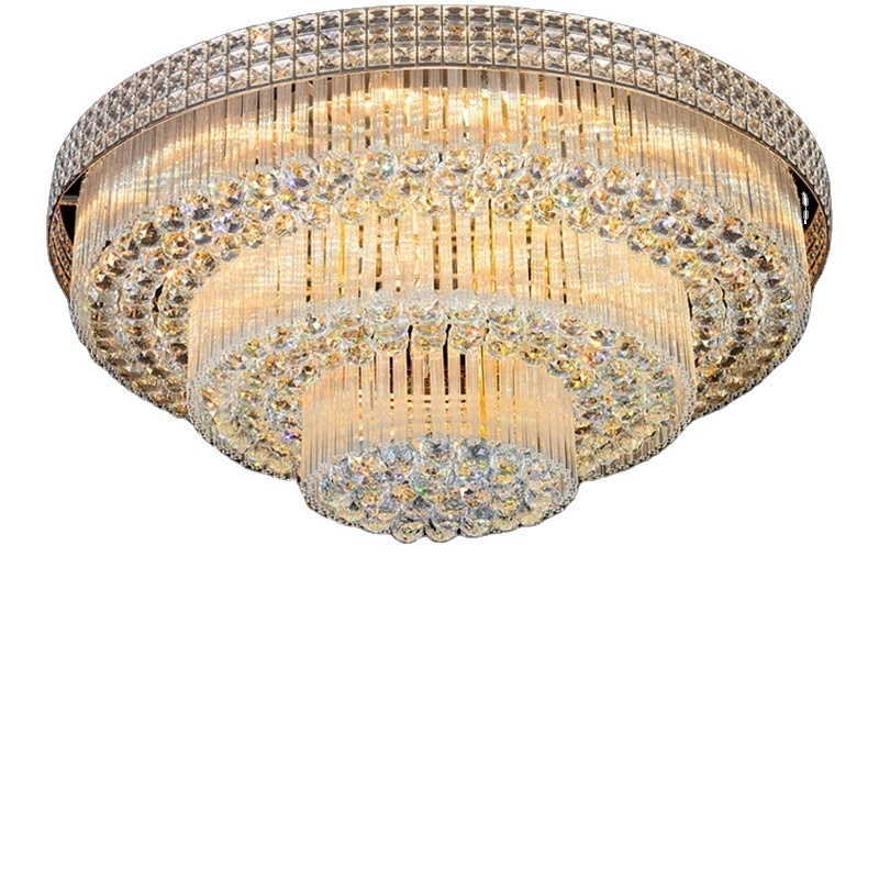 Modern decorative fixtures large round flush indoor ceiling lamp crystal led ceiling light for living room decorative lighting fixture Bedroom ceiling light