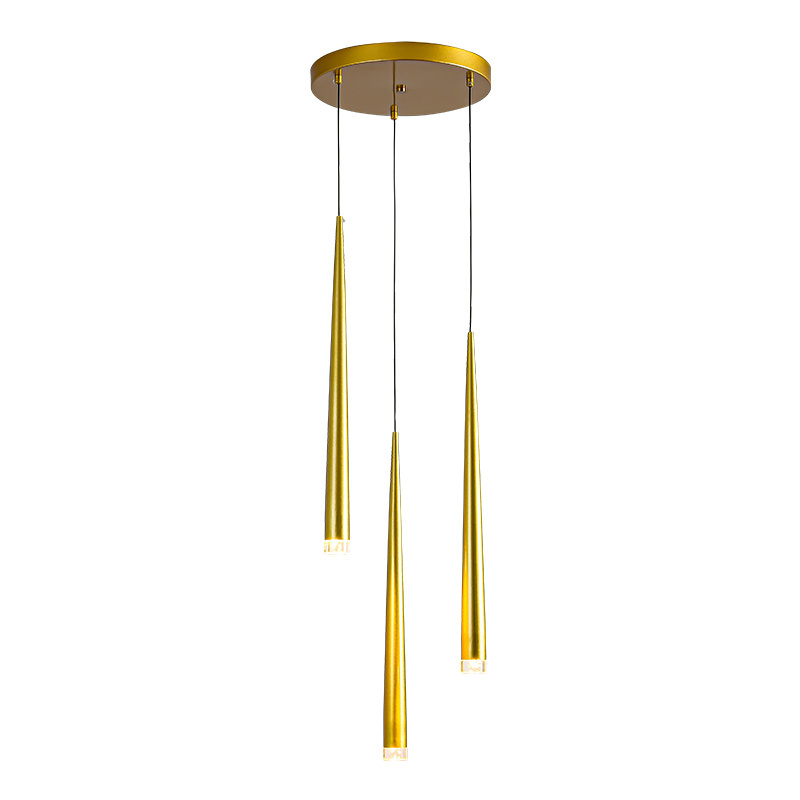 Nordic Style Modern Chandeliers Long Line Minimalist Ins Creative Bar Hanging Light long Small Chandelier for Bedroom Bedside