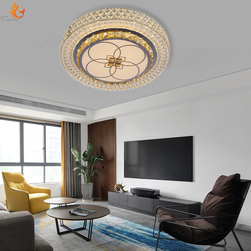 Luxury LED Modern Simple Living Room Light Ceiling Lamp Atmospheric Home Bedroom With Remote Control