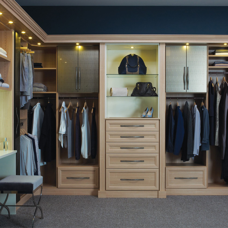 Vermonhouzz Walk in Storage Armoire Wardrobe Bedroom Cloth Wooden Modern Master Room Closet