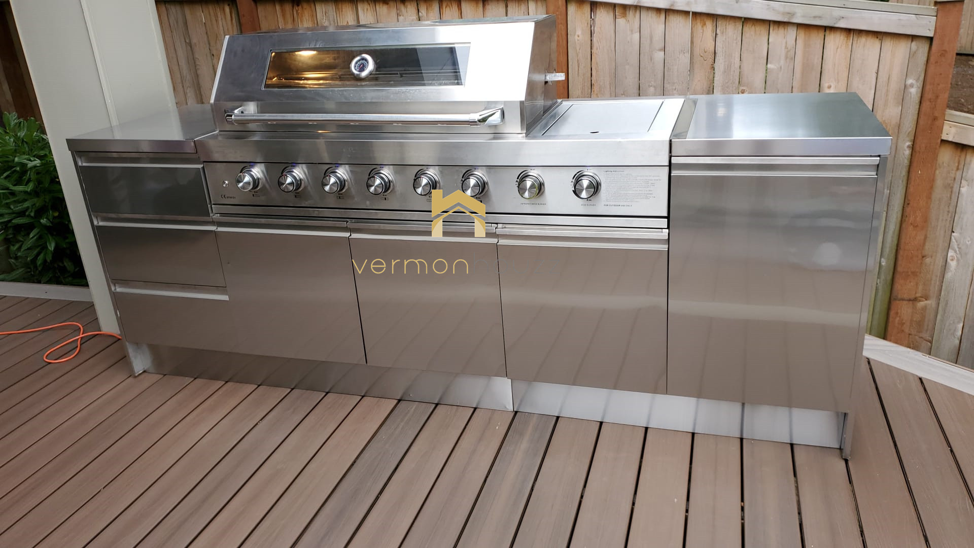 Full Set Modern Outdoor Kitchen Stainless Steel Outdoor Kitchen BBQ Island Cabinet