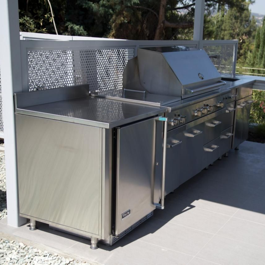 Full Set Modern Outdoor Kitchen Stainless Steel Outdoor Kitchen BBQ Island Cabinet