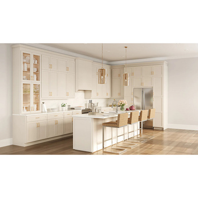 Factory Price Solid Wooden Kitchens Solid Wood Kitchen Cabinets Solid kitchen units set furniture cabinet Doors Made in china