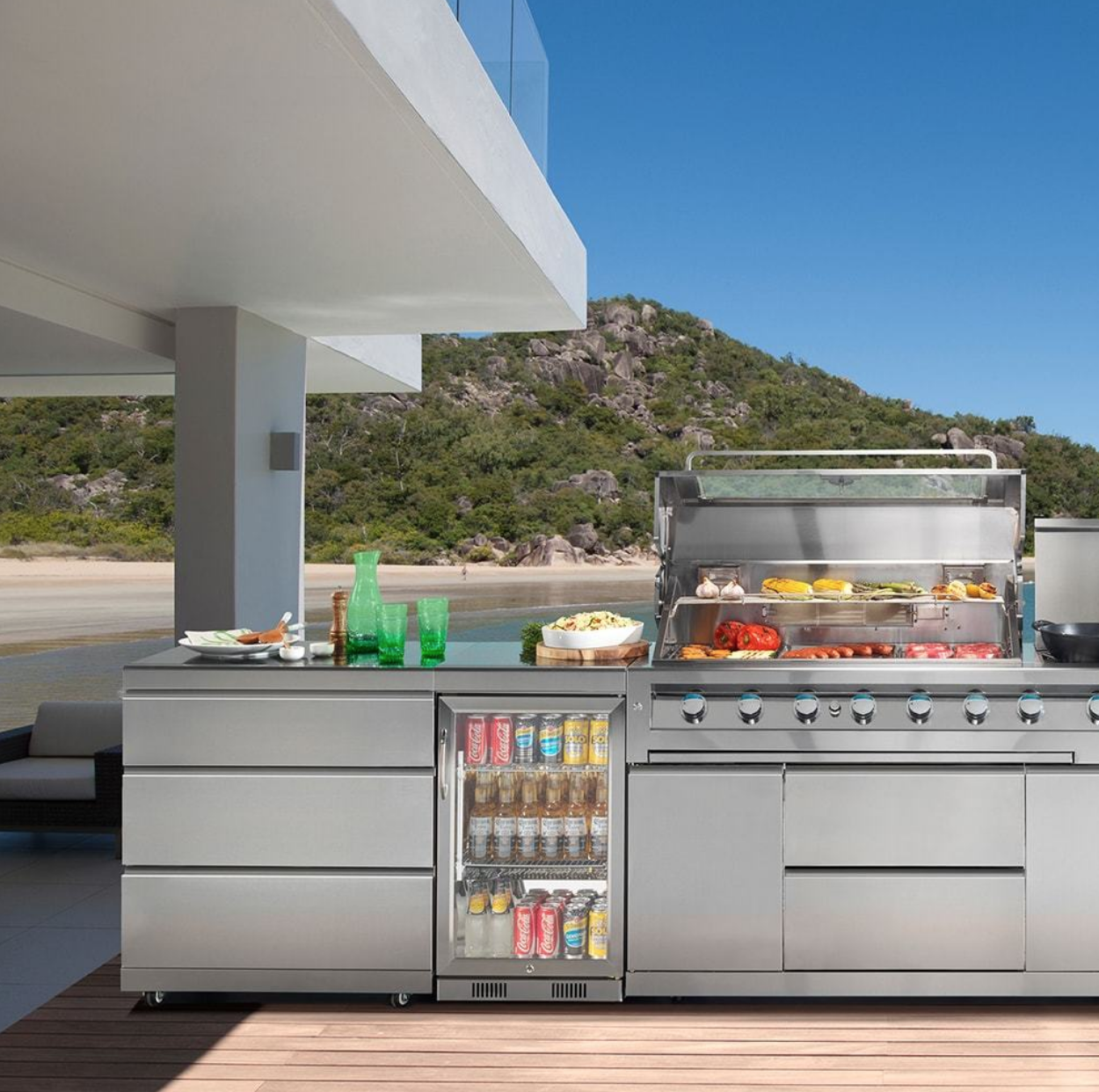 Good Quality Outdoor Patio Kitchen Modular BBQ Cabinets