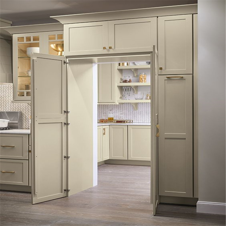 Vermonhouzz Modern Kitchen Cabinet Scullery Walk In solid wood Kitchen Cabinet