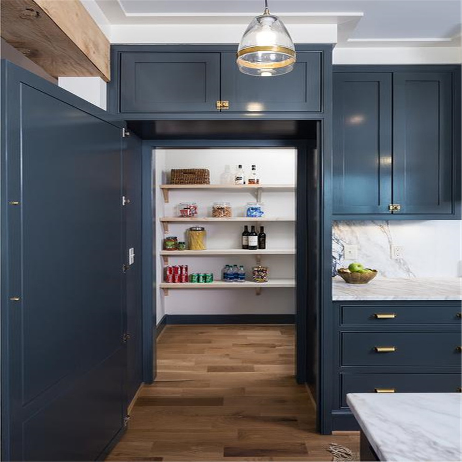 Vermonhouzz Modern Kitchen Cabinet Scullery Walk In solid wood Kitchen Cabinet