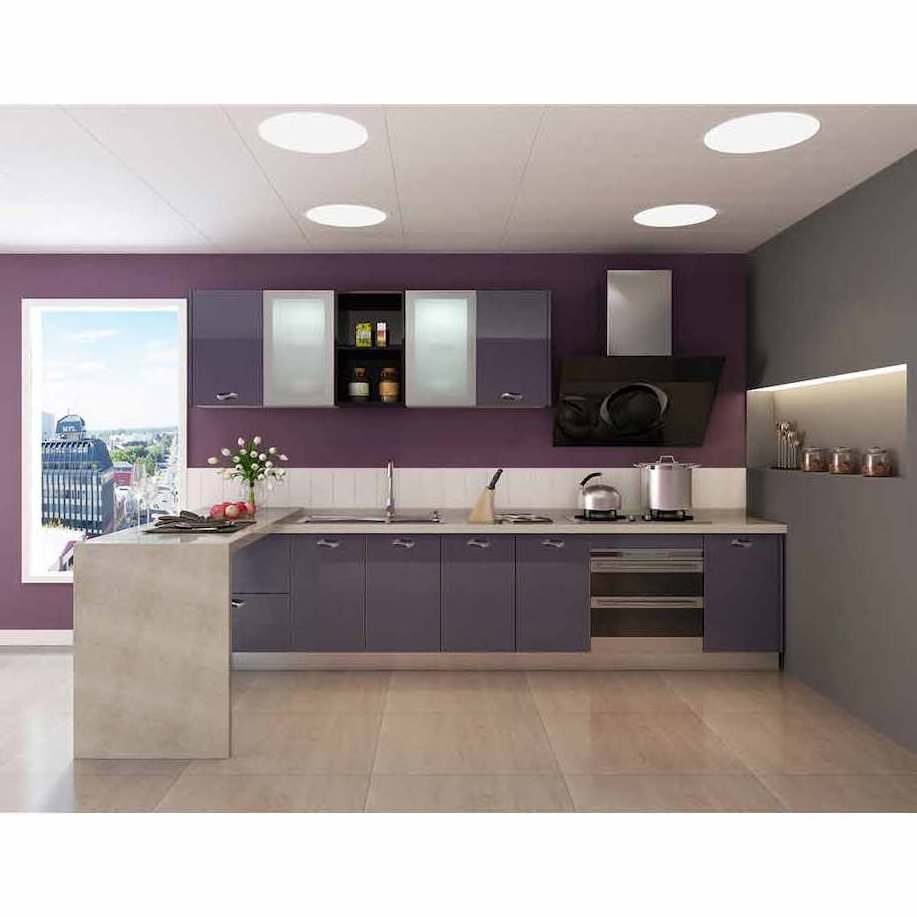 Vermonhouzz New Arrivals Lacquer Kitchen Cabinet Purple High Gloss Kitchen Cabinet