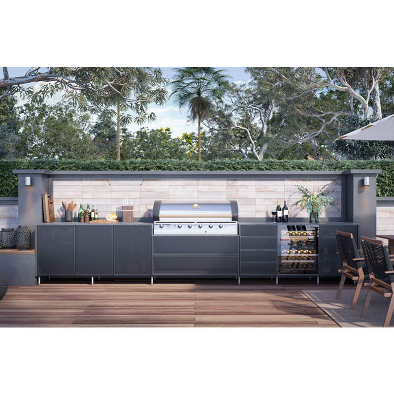 2022  Hangzhou Vermont Mobile Outdoor Kitchen 304 Stainless Steel Outdoor Kitchen Cabinets