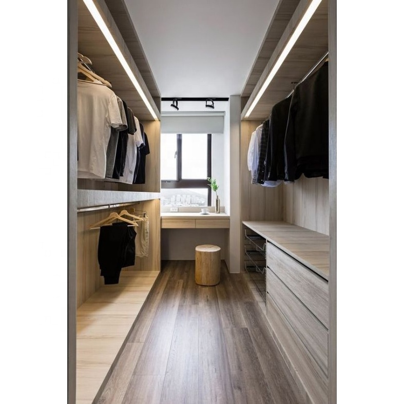 Vermont Italy High Quality Bespoke Walk In Closet  Master Room Wardrobe Cabinet Design