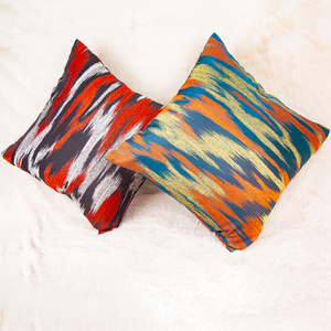 In stock chevron geometric luxury embroidery woven cushion cover for home sofa couch decoration