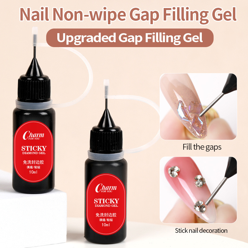 Rhinestone Glue For Nails Super Strong Nail Adhesive Glue Professional Gap Filling Gel Polish Stick Diamond Glue