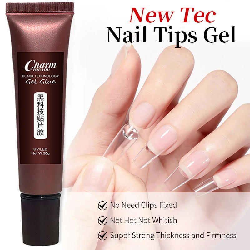 20g Nail Tips Gel Glue Multifunction False Nail Adhesive Glue Nails Tips Gel Diamond Glue