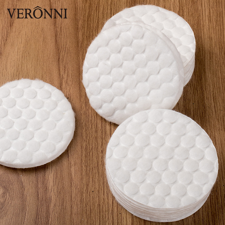 60pcs/bag Round Cotton Pad Cosmetic Wipes Face Cleaning Up Makeup Remover Cleaning Cotton Pads