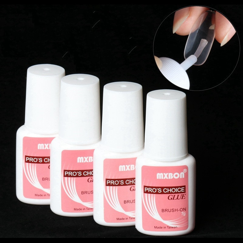 Strong Adhesive Nail Glue False Nails Glitter Acrylic Decoration Brush False Tip Nail Glue