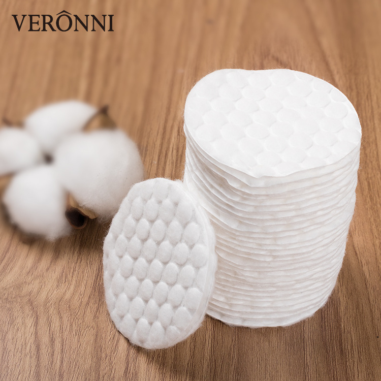 60pcs/bag Round Cotton Pad Cosmetic Wipes Face Cleaning Up Makeup Remover Cleaning Cotton Pads