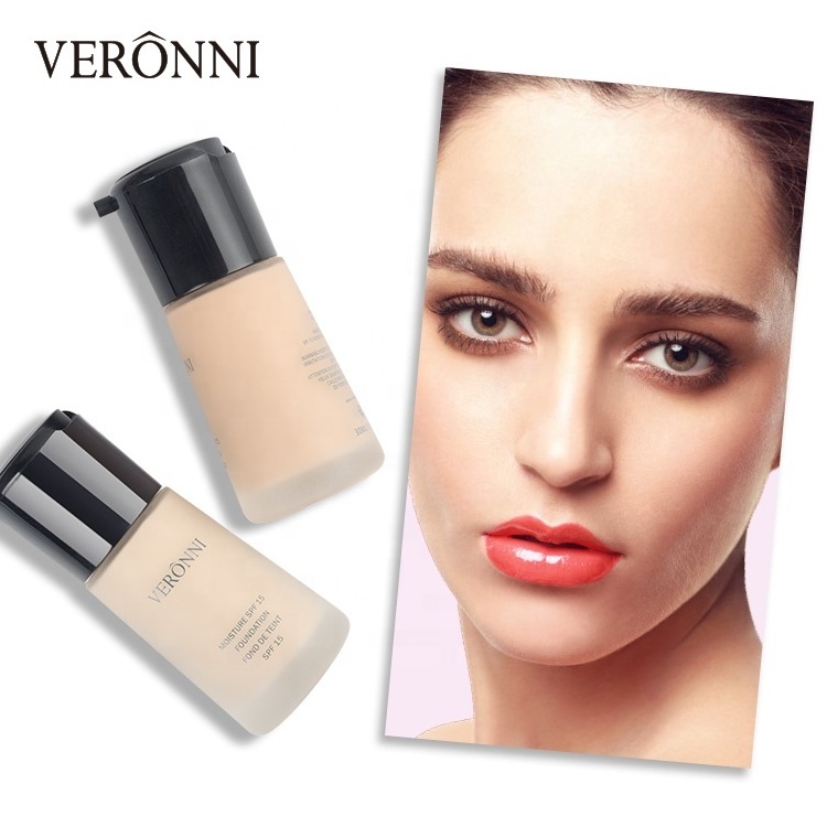 6 Color Full Coverage Makeup Liquid Waterproof Whitening Moisturizing Cream Foundation