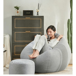 Wholesale comfortable 600d  Bean Bags Comfortable Living Room L Corner Sofa Bedroom Bean Bag Sofas Bin Bag chair