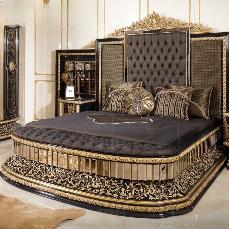 home furniture and nice bed room furniture full set,royal Italian bedroom furniture set luxury comforter king size bed classic