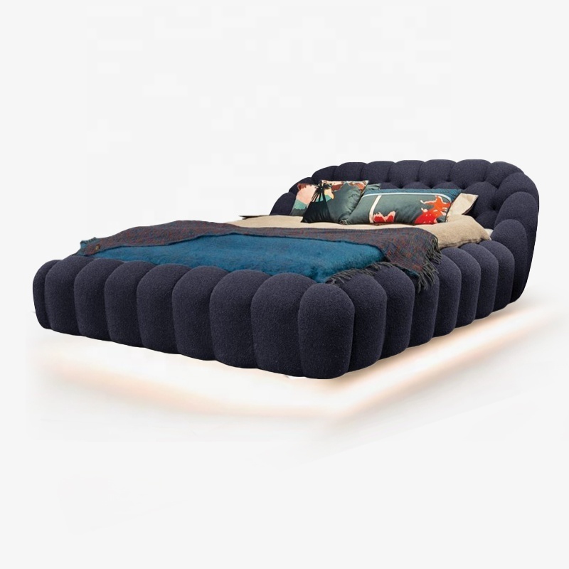 France Modern Unique Design Bubble Bed Lakic Roche Bobois Designer High Density Foam Soft Bed