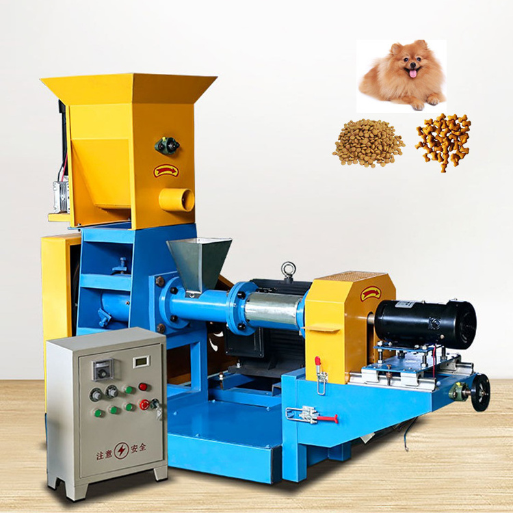 High Quality 180-200kg/h Pet Food Processing Machine Floating Fish Food Extruder Machine Pet Dog Cat Food Making Machine