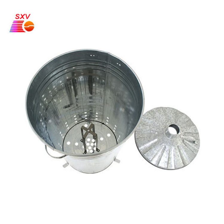 Gardening Household 12L to 120L galvanized steel waste incinerator smokeless garden waste incinerator