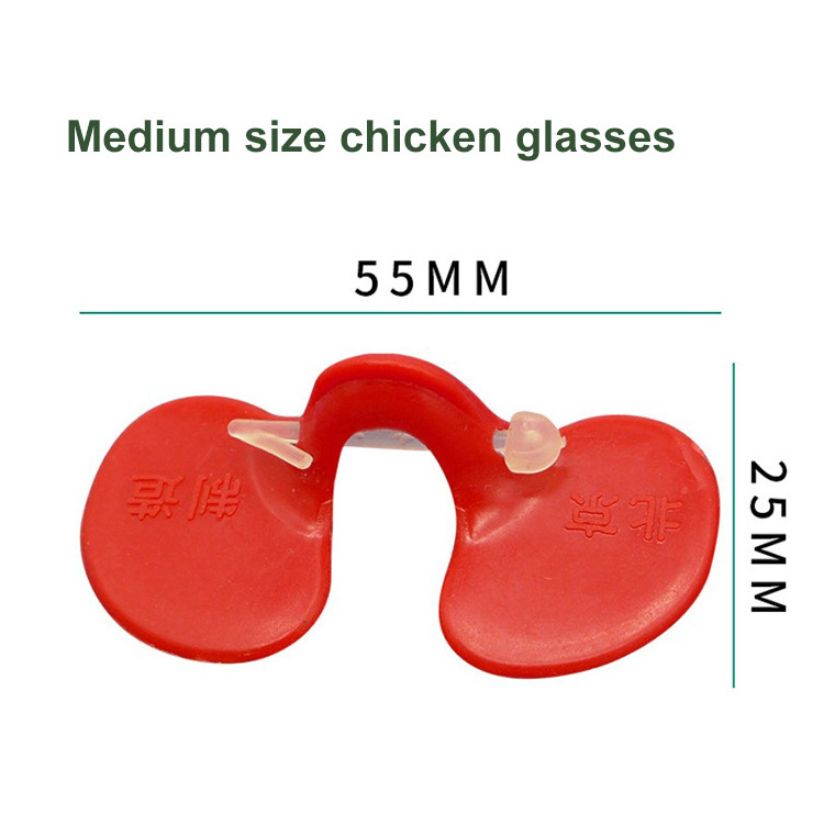 Anti-pecking S/M/L Size Chickens Eye glasses Plastic Mountain Chicken Eye Protector Chicken Eye Glasses