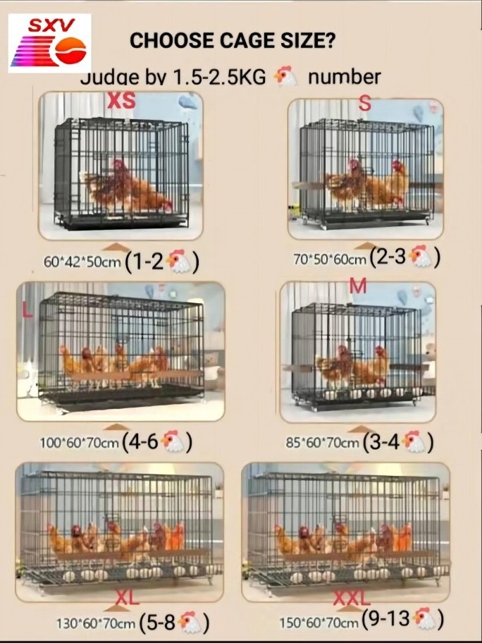 130x60x70cm Farming poultry cage for laying hens chicken broiler cage