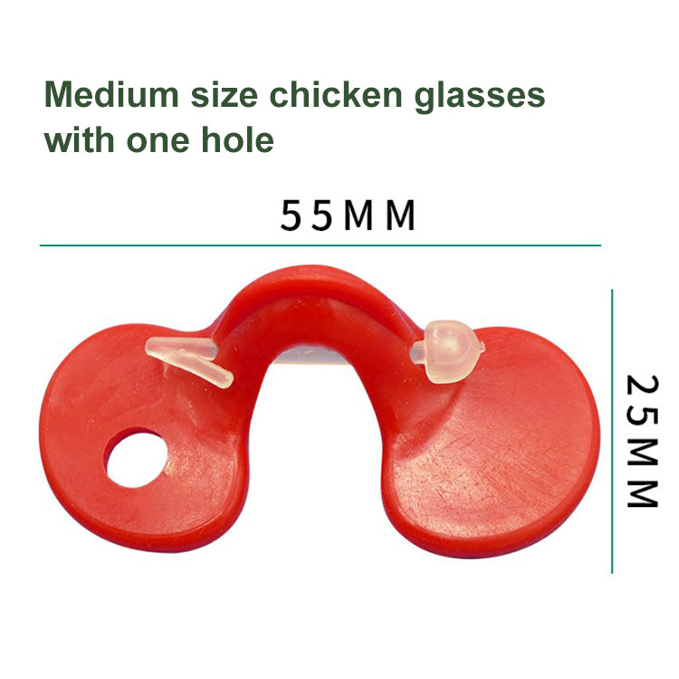 Anti-pecking S/M/L Size Chickens Eye glasses Plastic Mountain Chicken Eye Protector Chicken Eye Glasses